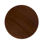 Table à manger ronde en bois à lattes de 48 pouces