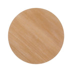 Table à manger ronde en bois à lattes de 48 pouces