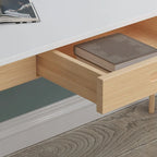 Bureau informatique en bois de 120 cm avec 2 tiroirs - 4 couleurs