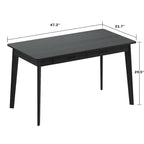 Bureau informatique en bois de 120 cm avec 2 tiroirs - 4 couleurs