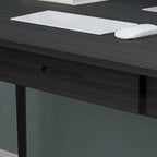 Bureau informatique en bois de 120 cm avec 2 tiroirs - 4 couleurs