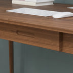 Bureau informatique en bois de 120 cm avec 2 tiroirs - 4 couleurs