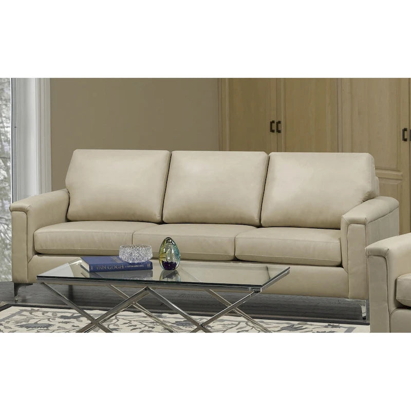 Ensemble canapé et fauteuil en cuir pleine fleur de qualité supérieure