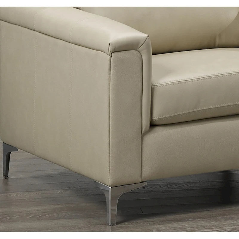 Ensemble canapé et fauteuil en cuir pleine fleur de qualité supérieure