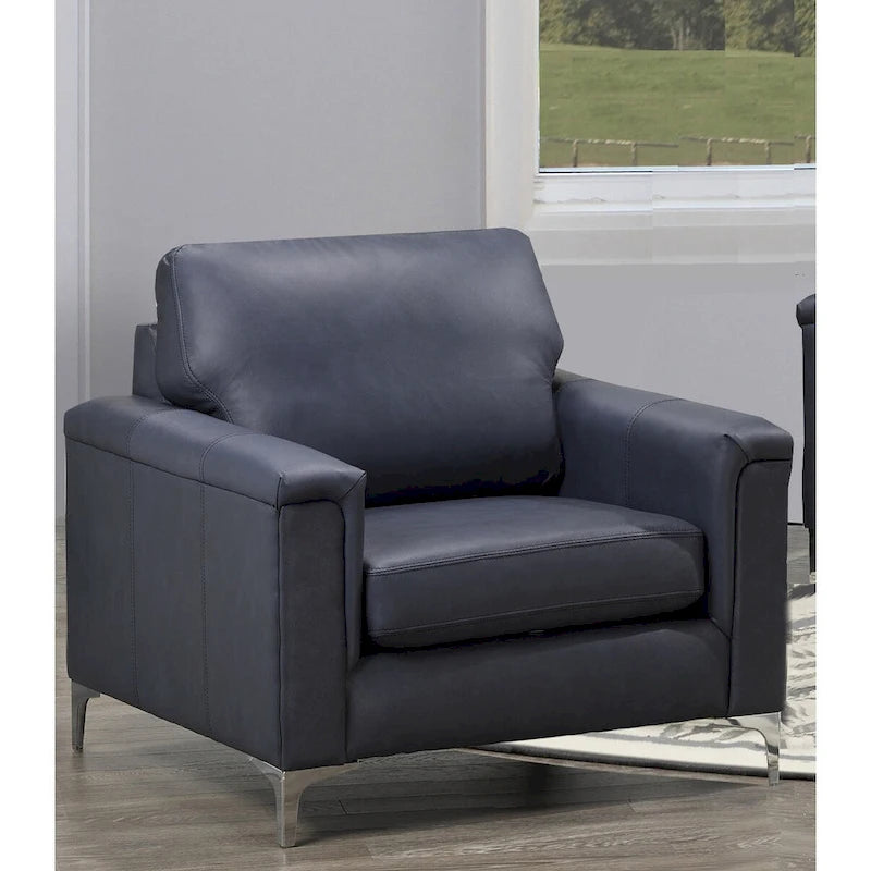 Ensemble canapé et fauteuil en cuir pleine fleur de qualité supérieure