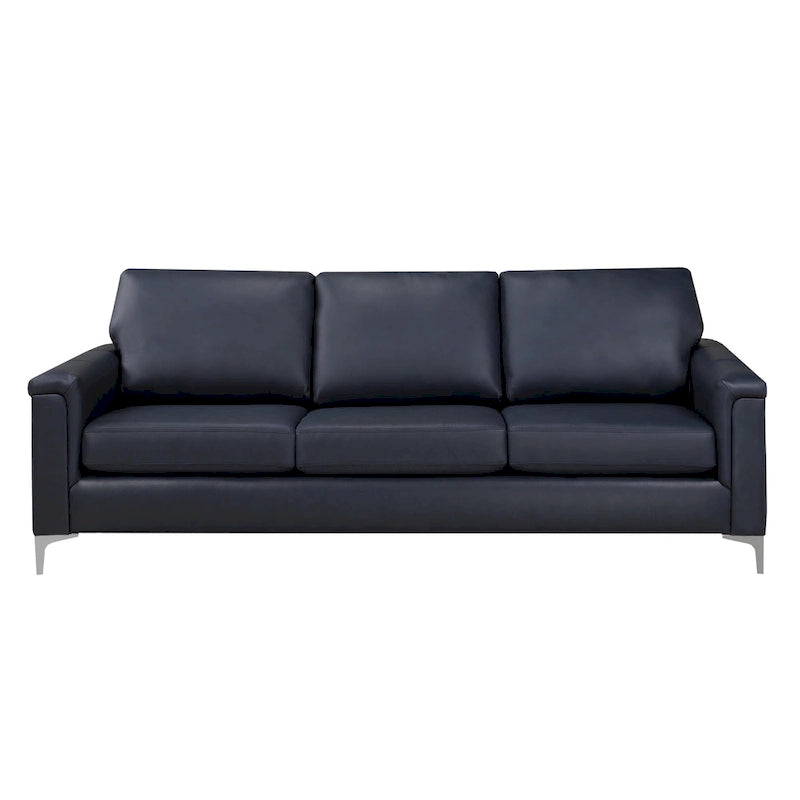 Ensemble canapé et fauteuil en cuir pleine fleur de qualité supérieure