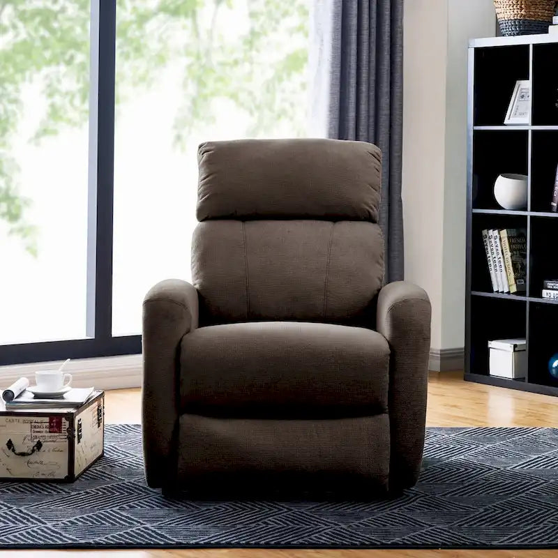 Fauteuil inclinable et releveur électrique en chenille marron
