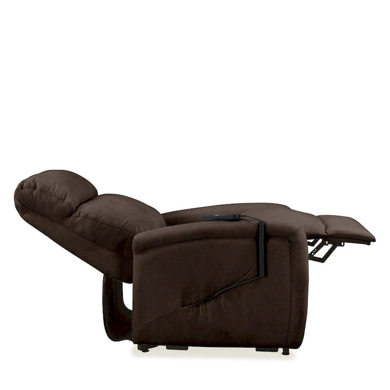 Fauteuil inclinable et releveur électrique en chenille marron