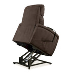 Fauteuil inclinable et releveur électrique en chenille marron