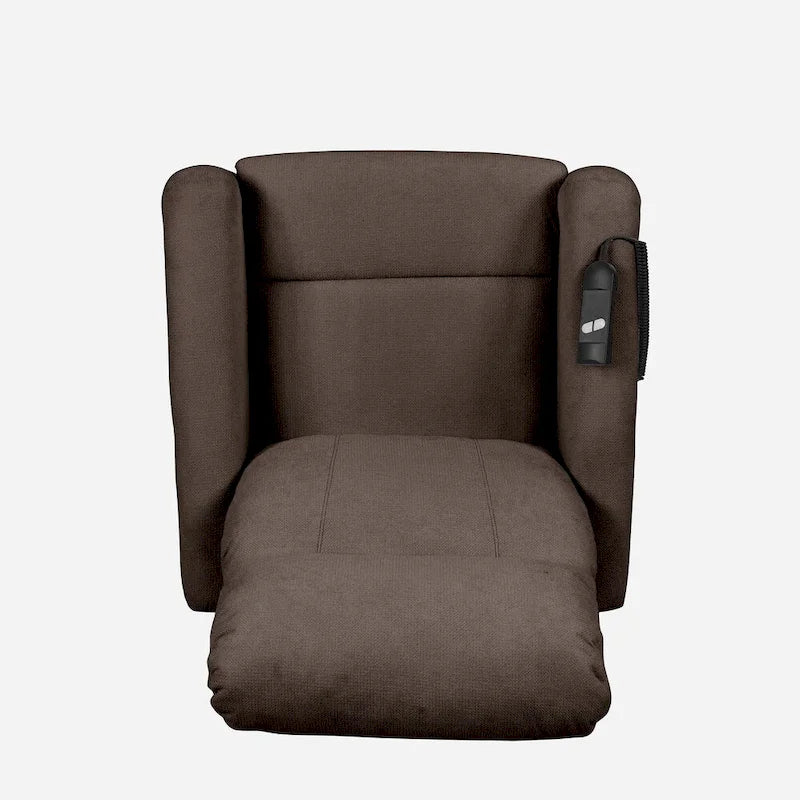 Fauteuil inclinable et releveur électrique en chenille marron