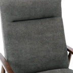 Fauteuil inclinable à dossier basculant avec accoudoirs en bois