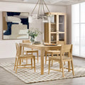 Beechgrove 72 Dining Table in Natural Brown by Kosas Home - 72Wx38Dx30H
