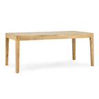 Table de salle à manger 72 po marron naturel - 72 larg. x 38 prof. x 30 haut.