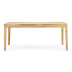 Table de salle à manger 72 po marron naturel - 72 larg. x 38 prof. x 30 haut.