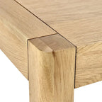 Table de salle à manger 72 po marron naturel - 72 larg. x 38 prof. x 30 haut.