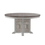 Ensemble de table à piédestal blanche 5 pièces