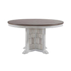 Ensemble de table à piédestal blanche 5 pièces