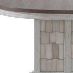 Ensemble de table à piédestal blanche 5 pièces