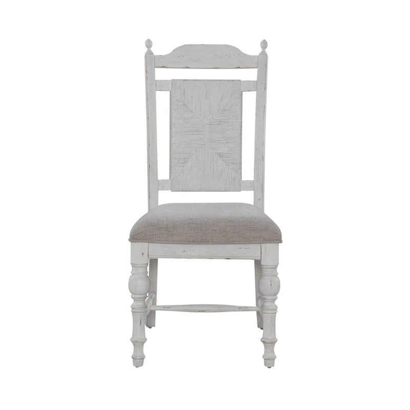 Ensemble de table à piédestal blanche 5 pièces