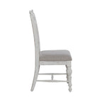 Ensemble de table à piédestal blanche 5 pièces