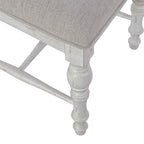 Ensemble de table à piédestal blanche 5 pièces