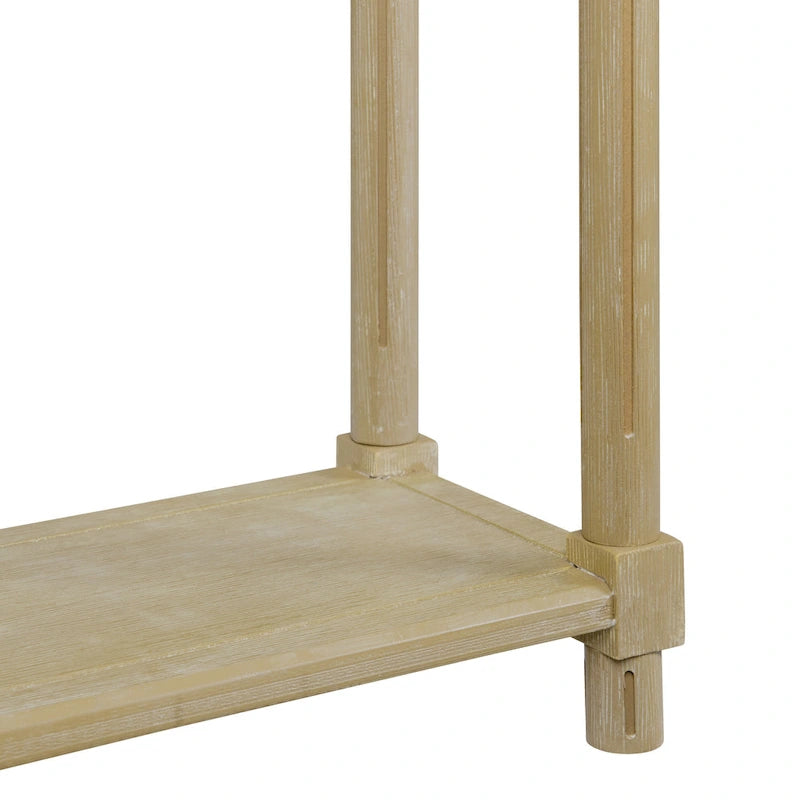 Tables d'appoint étroites, lot de 2, chêne vieilli