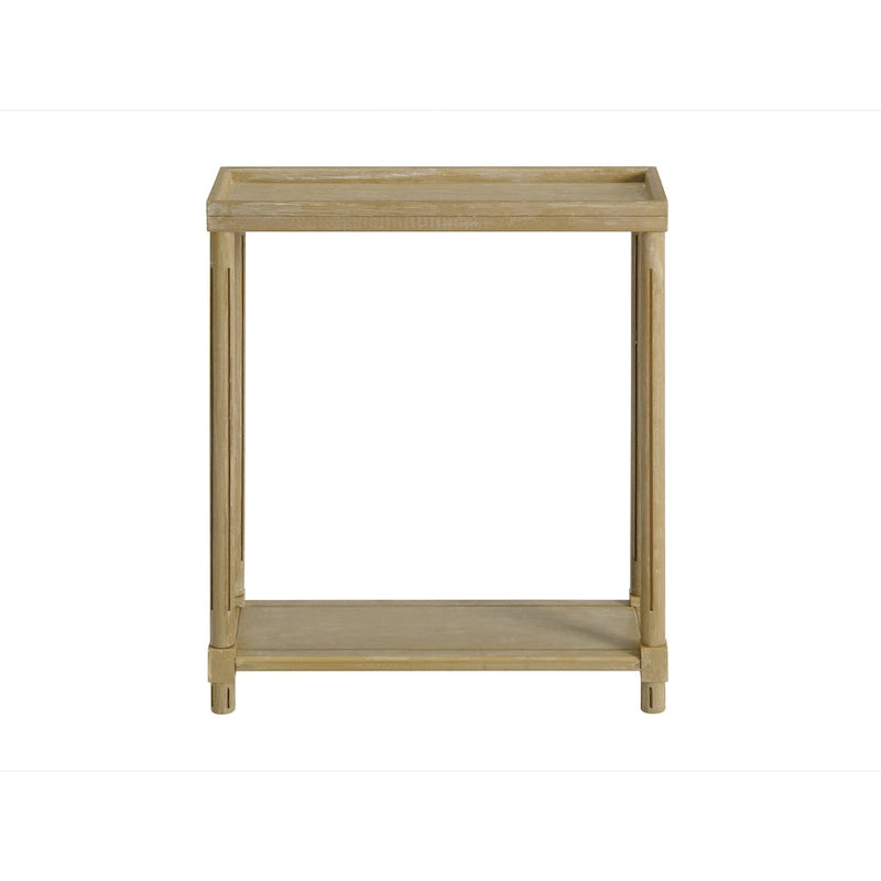 Tables d'appoint étroites, lot de 2, chêne vieilli