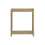 Tables d'appoint étroites, lot de 2, chêne vieilli