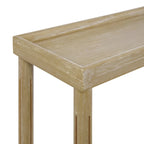 Tables d'appoint étroites, lot de 2, chêne vieilli