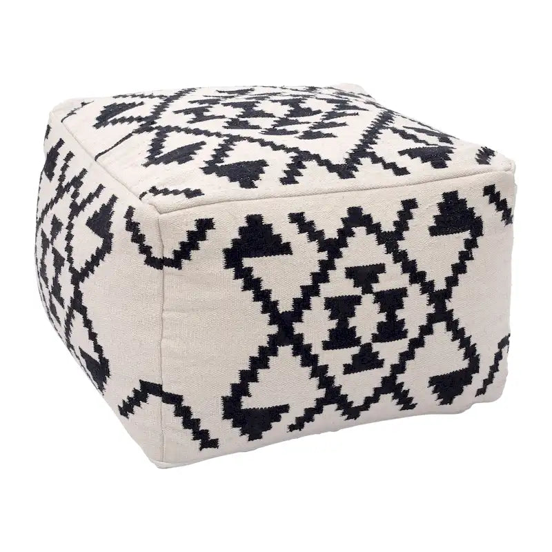 Ottoman beige et noir