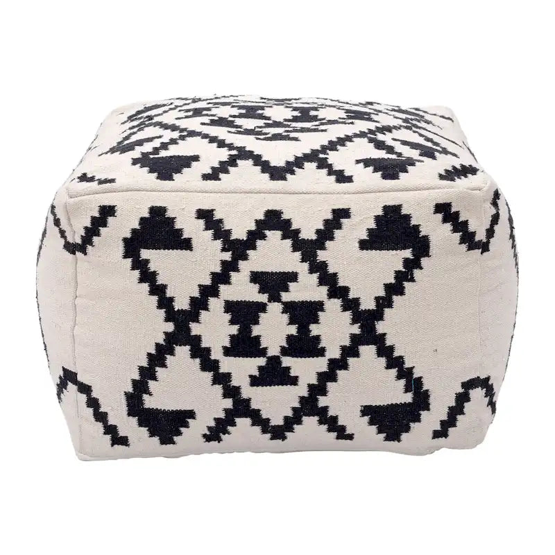 Ottoman beige et noir
