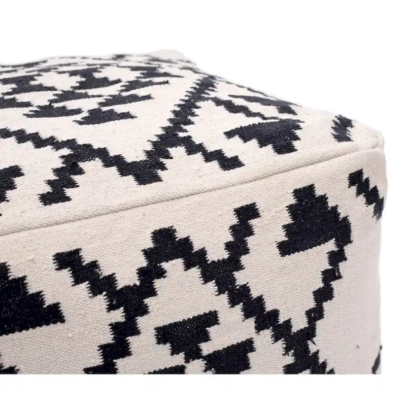 Ottoman beige et noir