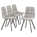 Chaises de salle à manger capitonnées (lot de 4)