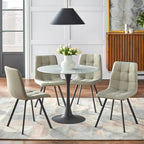 Chaises de salle à manger capitonnées (lot de 4)
