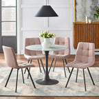 Chaises de salle à manger capitonnées (lot de 4)