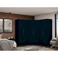 Armoire d'angle moderne 3 portes 4 tiroirs