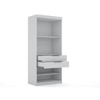 Armoire d'angle moderne 3 portes 4 tiroirs