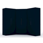 Armoire d'angle moderne 3 portes 4 tiroirs