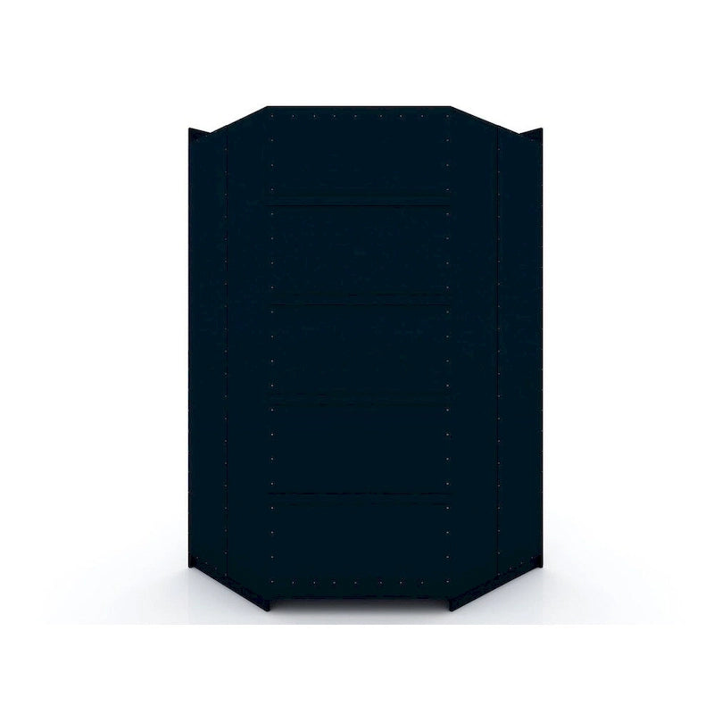 Armoire d'angle moderne 3 portes 4 tiroirs
