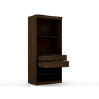 Armoire d'angle moderne 3 portes 4 tiroirs
