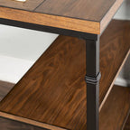 Bureau industriel en métal et bois
