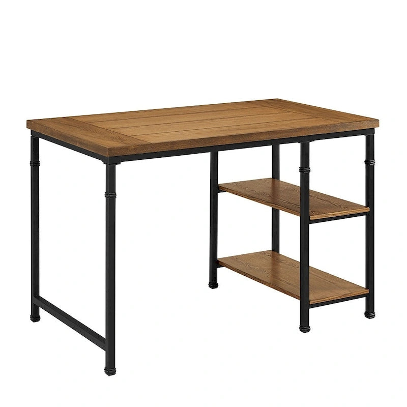 Bureau industriel en métal et bois
