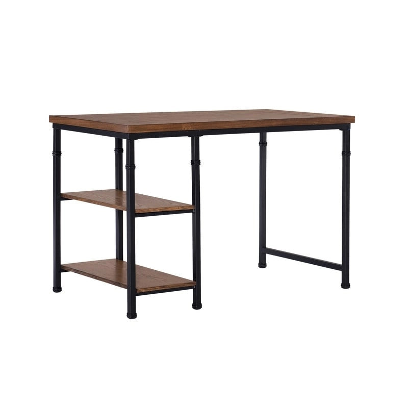 Bureau industriel en métal et bois