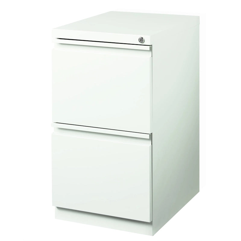 Caisson de classement mobile à deux tiroirs en acier, profondeur 50 cm, avec serrure