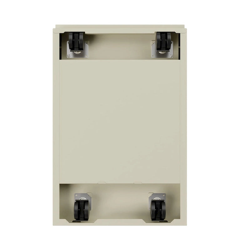 Caisson de classement mobile à deux tiroirs en acier, profondeur 50 cm, avec serrure