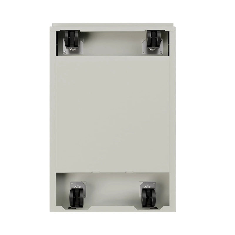 Caisson de classement mobile à deux tiroirs en acier, profondeur 50 cm, avec serrure
