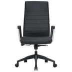 Chaise de bureau de conférence moderne en cuir à dossier haut