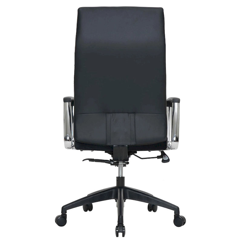 Chaise de bureau de conférence moderne en cuir à dossier haut