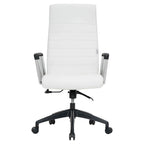 Chaise de bureau de conférence moderne en cuir à dossier haut