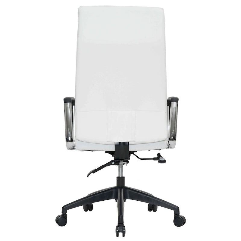 Chaise de bureau de conférence moderne en cuir à dossier haut